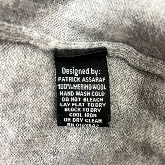 Toscano Men's Firenze 100% Merino Wool Sz Large Gray V-Neck Sweater Vest Thin - Picture 7 of 7